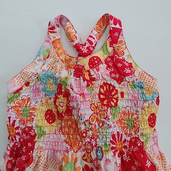 Krickets Elite Floral Stretchy Smocked Tank Top - Picture 3 of 7